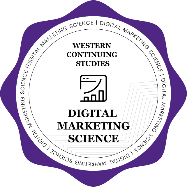 Western Continuing Studies Digital Marketing Science badge